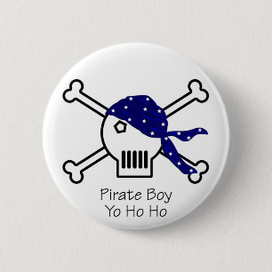 Piraten-Junge Button