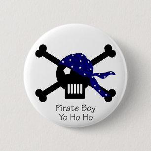 Piraten-Junge Button