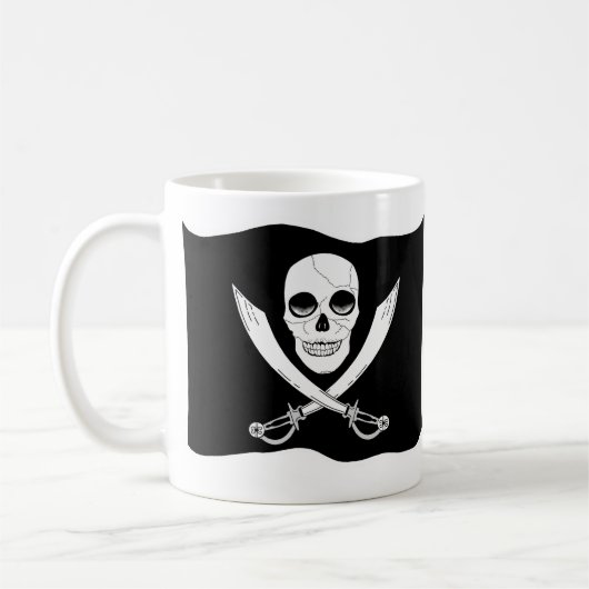 Piraten-Kaffee-Tasse - doppelseitig Kaffeetasse (Links)
