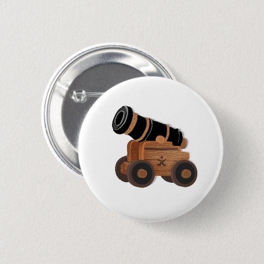 Piraten Kanone Button (Vorne & Hinten)