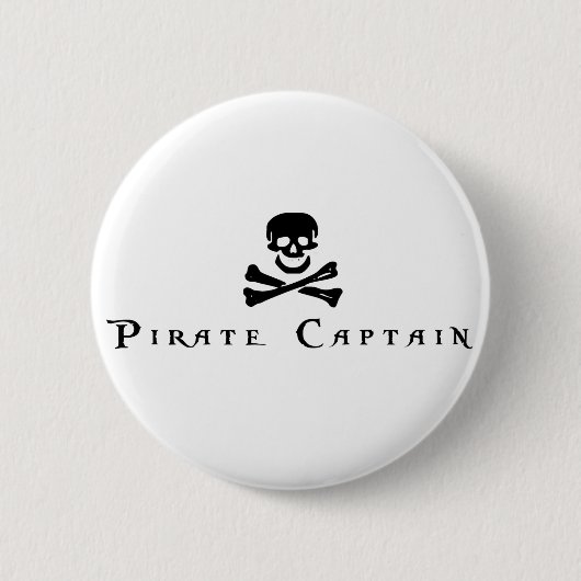 Piraten-Kapitän Button (Vorderseite)