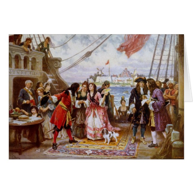 Piraten-Kapitän Kidd in NY Hafen (Vorderseite (Horizontal))