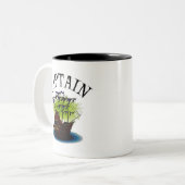 Piraten-Kapitän Zweifarbige Tasse (Vorderseite Links)