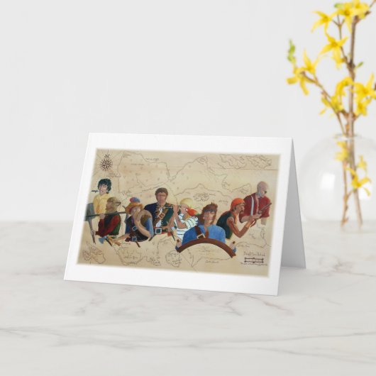 "Piraten!" Karte (Gelbe Blume)