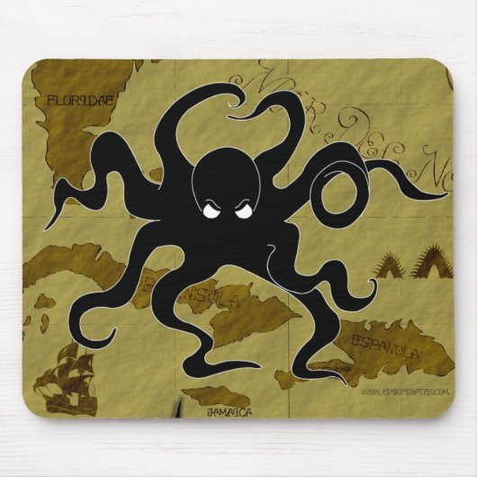 Piraten-Karte #1 Mousepad (Vorne)