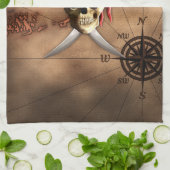 Piraten-Karte Handtuch (Gefaltet)