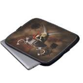 Piraten-Karte Laptopschutzhülle (Vorne Knopf)