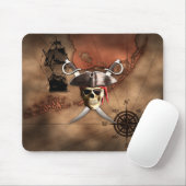 Piraten-Karte Mousepad (Mit Mouse)
