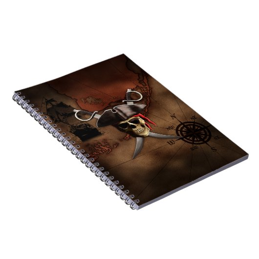 Piraten-Karte Notizblock (Rechte Seite)