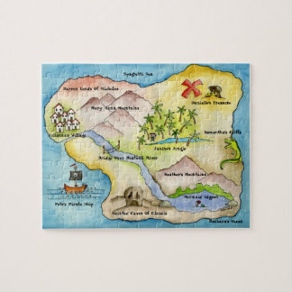 Piraten-Karten-Puzzlespiel Puzzle