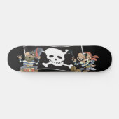 Piraten-Kerle Skateboard (Horizontal)