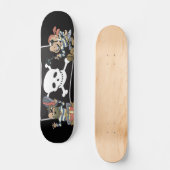 Piraten-Kerle Skateboard (Vorderseite)