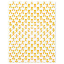 Piraten Kids Crossbones Scrapbook Yellow Craft