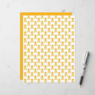 Piraten Kids Crossbones Scrapbook Yellow Craft