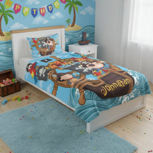 Piraten-Kinder-Geburtstagsgeschenk Fleecedecke