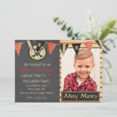 Piraten-Kindergeburtstag-Party Einladung (Stehend Vorderseite)