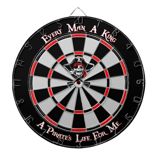 Piraten-König Dartboard Dartscheibe (vorne)