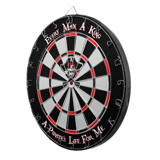 Piraten-König Dartboard Dartscheibe (Vorderseite rechts)