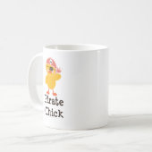 Piraten-Küken-Tasse Kaffeetasse (Vorderseite Links)