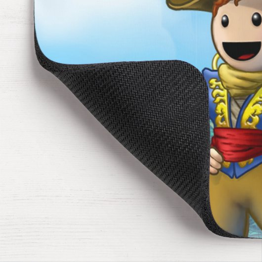 Piraten-Kumpel Mousepad (Ecke)