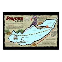 Piraten Lake Erie Poster Offiziell ELE Merch