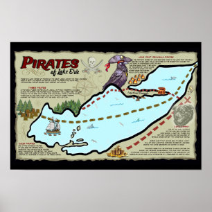 Piraten Lake Erie Poster Offiziell ELE Merch