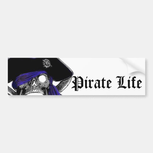 Piraten-Leben-Autoaufkleber Autoaufkleber (Vorne)