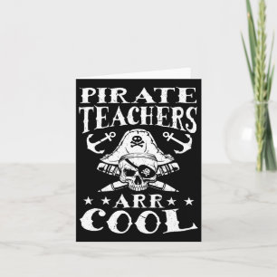 Piraten-Lehrer sind Cool - Halloween-Lehrer wie ei Karte
