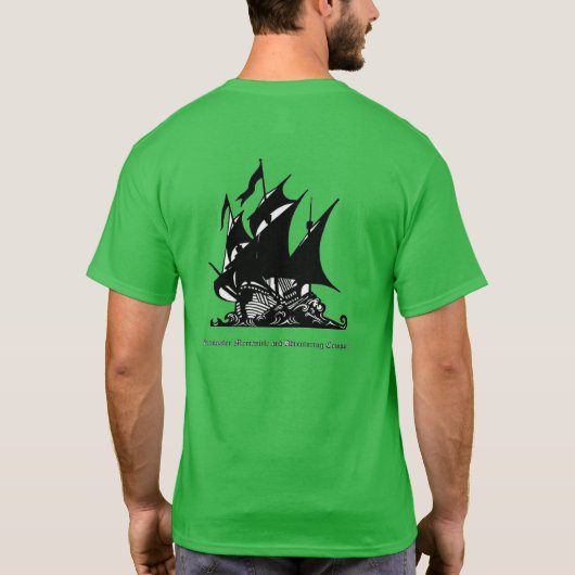 Piraten - Lichtdesign T-Shirt (Rückseite)