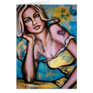 "Piraten-Mädchen-" Kunst-Druck-Karte