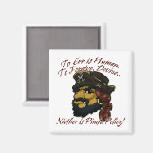 Piraten! Magnet (Vorderseite/Rückseite)