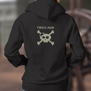 Piraten Mama Niedlich Skull und Crossbones Womens  Hoodie