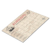 Piraten Map Diagramm Diagramm Personalisiert Name Notizblock (angewinkelt)