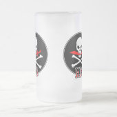 Piraten Mattglas Bierglas (Mittel)