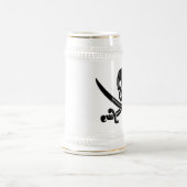 Piraten-Mechaniker-Bier Stein Bierglas (Mittel)