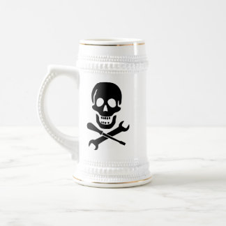 Piraten-Mechaniker-Bier Stein Bierglas