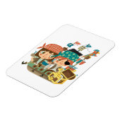 Piraten mit Schatz Magnet (Linke Seite)