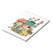 Piraten mit Schatz Notizblock (Rotiert)