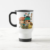 Piraten mit Schatz Reisebecher (Links)