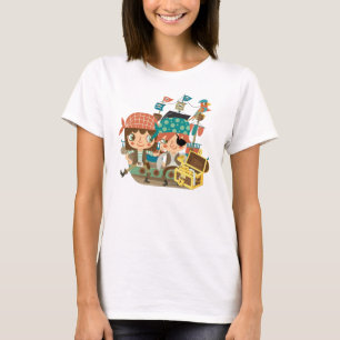 Piraten mit Schatz T-Shirt