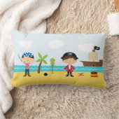 Piraten-niedliches Jungethrow-Kissen Lendenkissen (Decke)