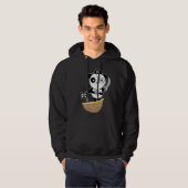 Piraten-Panda-Bärn-Jacke Hoodie (Vorne ganz)