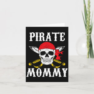 Piraten-Papa-Mommy-Mutter-passendes Halloween-Fami Karte