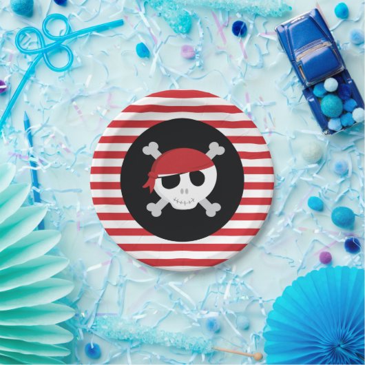 Piraten-PapierTeller Pappteller (Party)