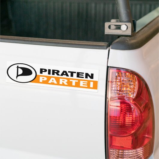 Piraten Partei Logo Autoaufkleber (Auf Lkw)