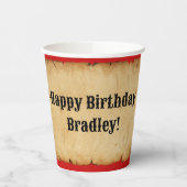 Piraten Party Personalisiert Paper Cup Pappbecher (Links)