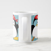 Piraten-Pinguin-Grafik-Muster Jumbo-Tasse (Rückseite)