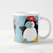 Piraten-Pinguin-Grafik-Muster Jumbo-Tasse (Rechts)