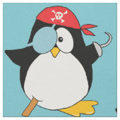 Piraten-Pinguin-Grafik-Muster Stoff (Nahaufnahme)