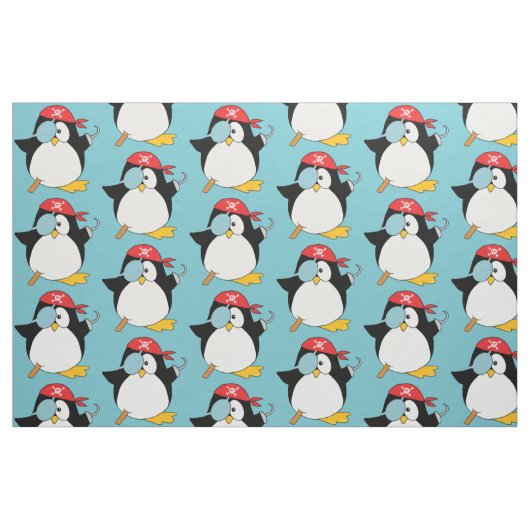 Piraten-Pinguin-Grafik-Muster Stoff (Fat Quarter (45,7 x 55,9 cm))